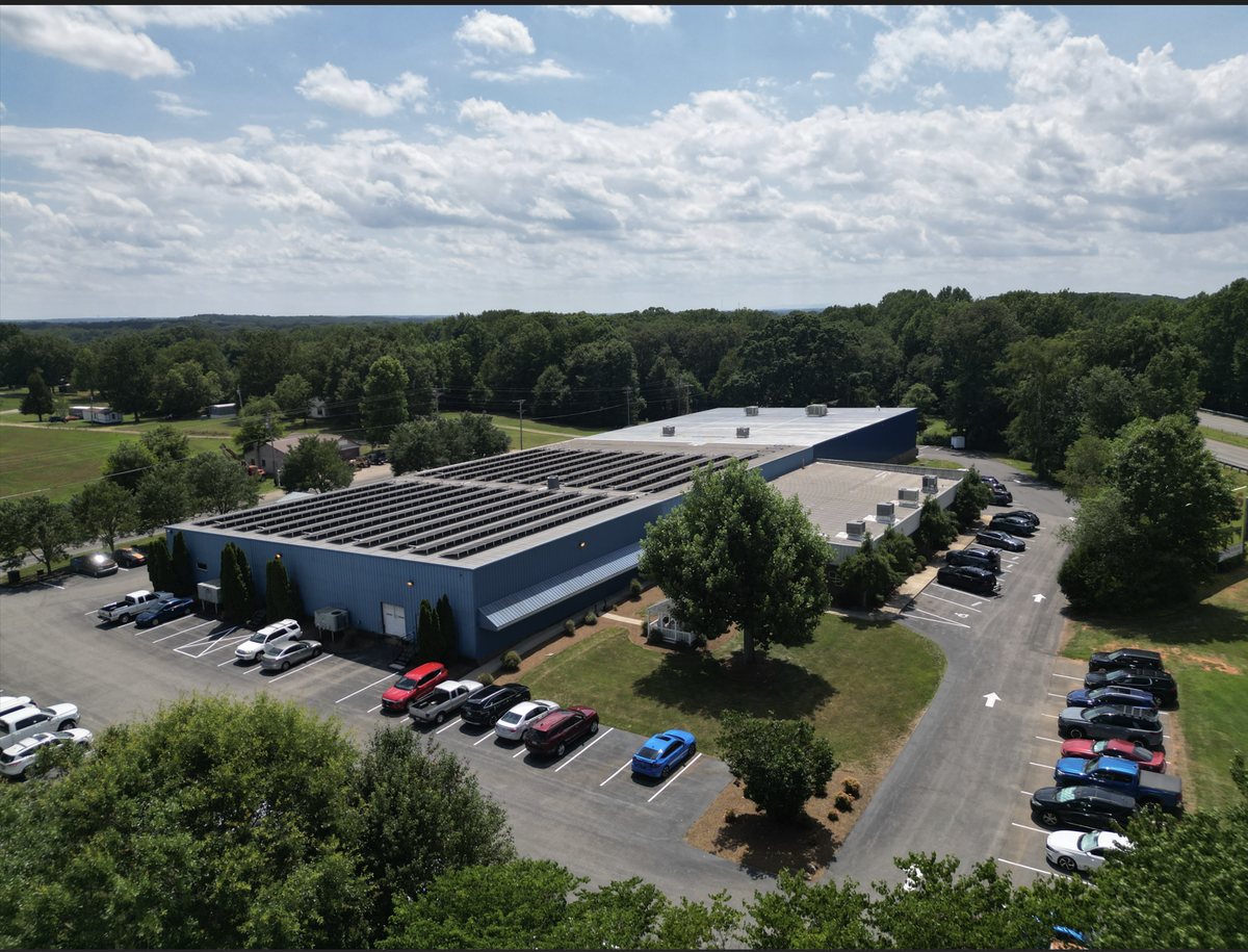Aerial view of the Statesville Process Instruments facility in Statesville, North Carolina